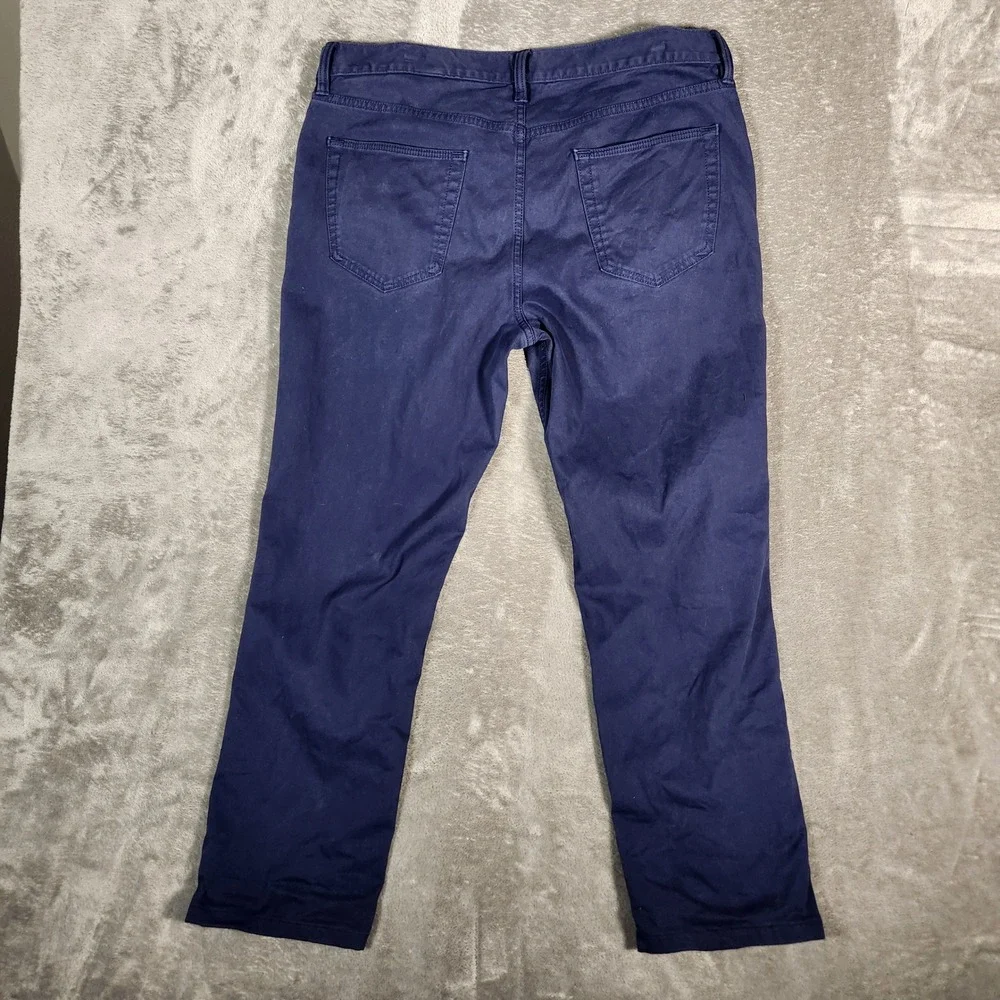 Banana Republic Pants Men's 35X30 Blue Traveler Slim‎ Twill Spring Navy